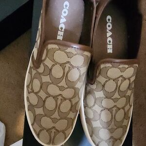Coach Brown Slip-On Shoes